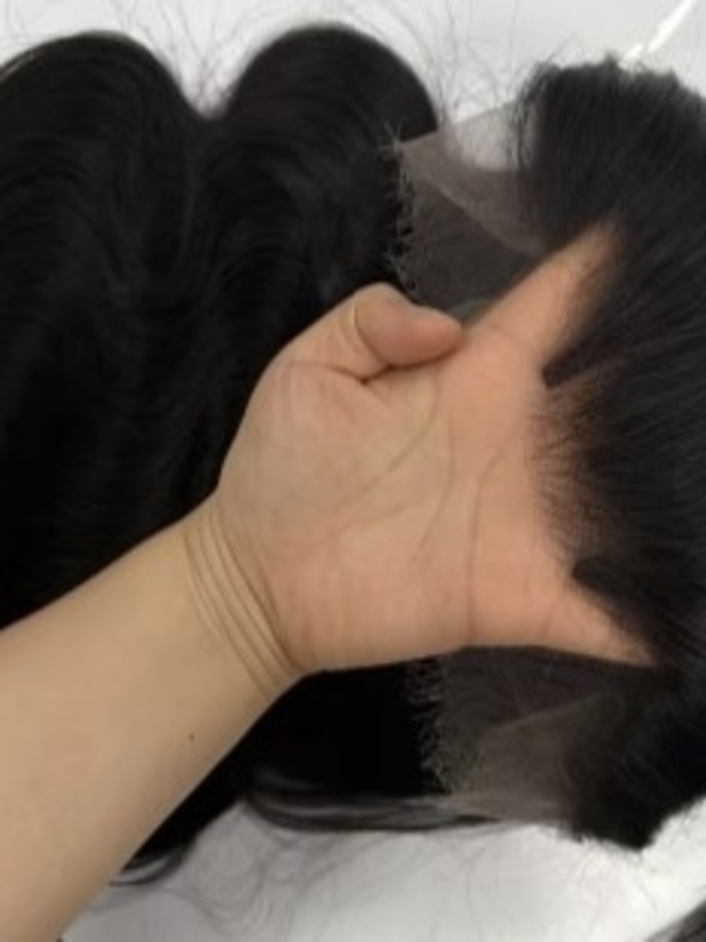 Black Lace Front Human Hair Wig – Natural Black